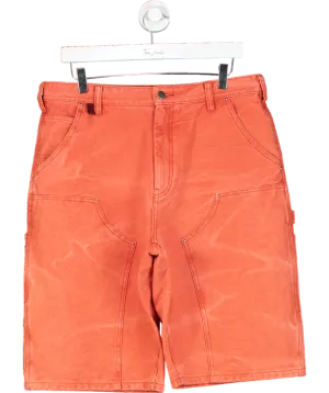 Acne Studios Orange Mid-rise Denim Shorts UK S