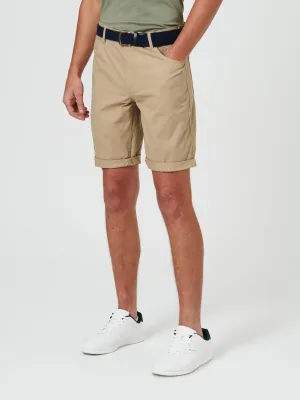 Ben Sherman Relaxed Fit 5 Pocket Walk Shorts - Sand