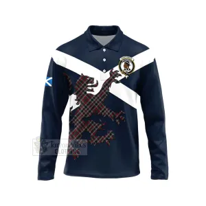 Borthwick Tartan Lion Rampant Long Sleeve Polo Shirt  Proudly Display Your Heritage with Alba Gu Brath and Clan Name