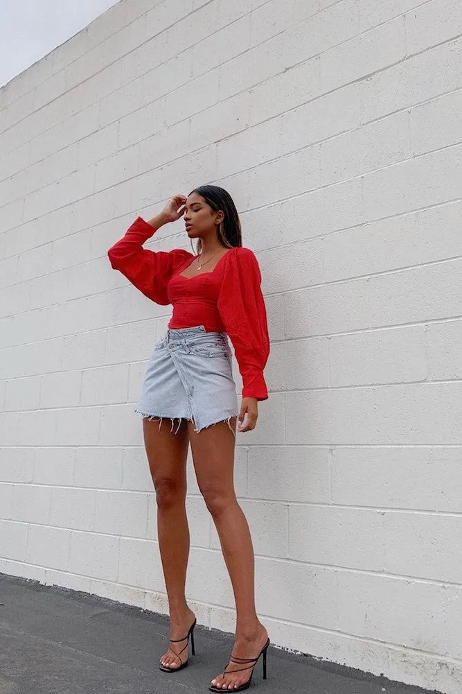 Caniaba Crop Top Red