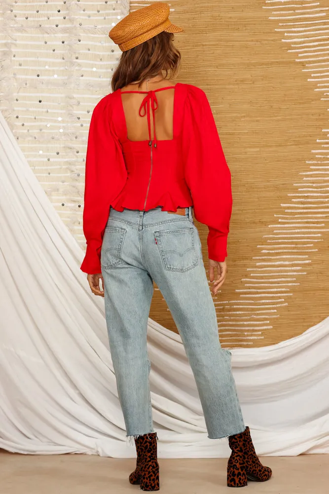 Caniaba Crop Top Red