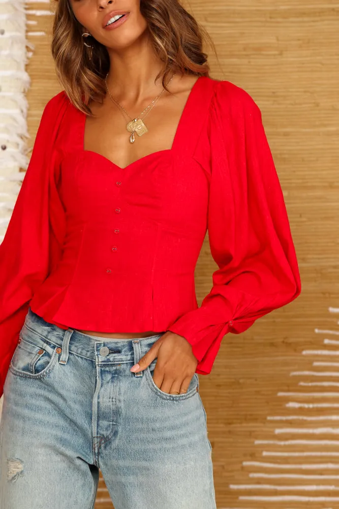 Caniaba Crop Top Red