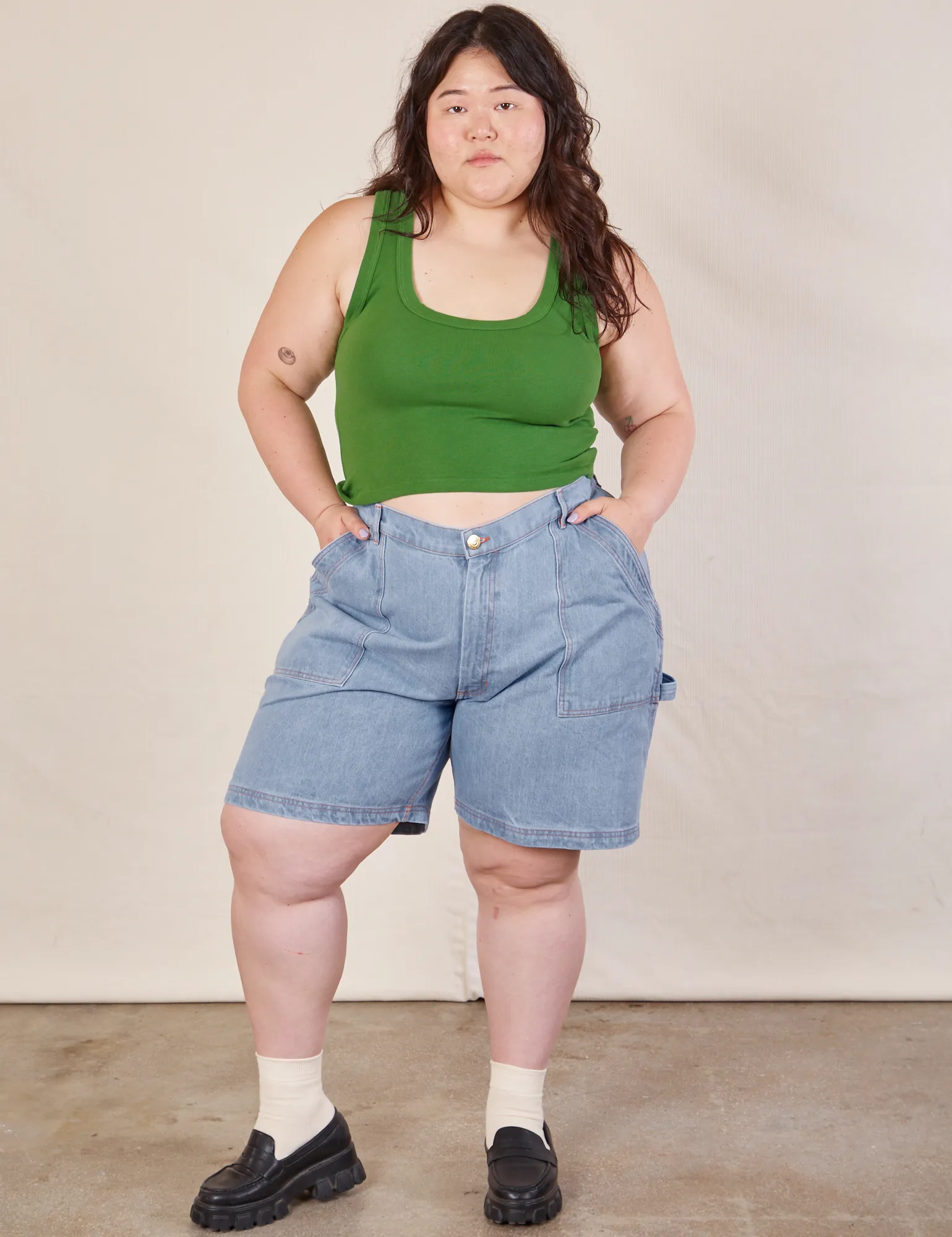 Carpenter Shorts - Light Wash