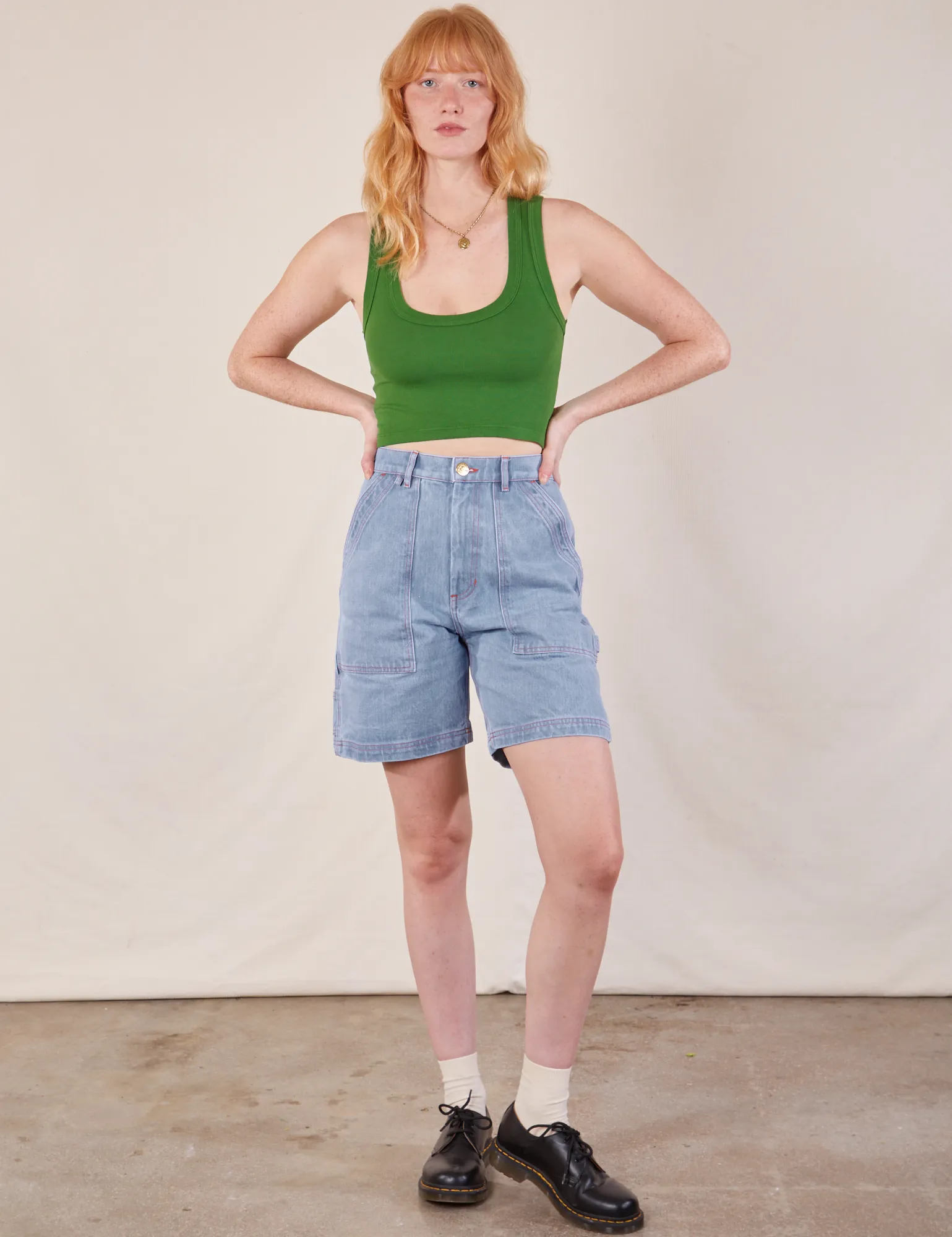 Carpenter Shorts - Light Wash