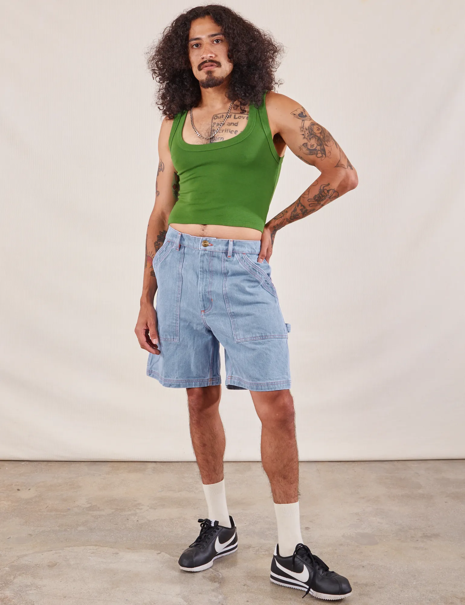 Carpenter Shorts - Light Wash