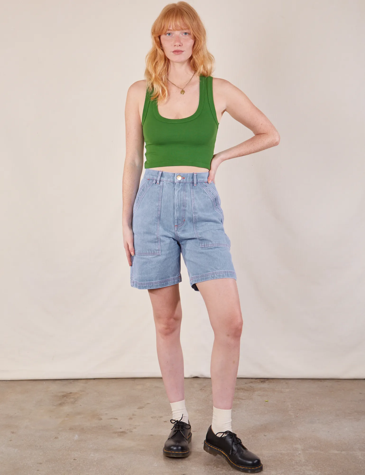 Carpenter Shorts - Light Wash