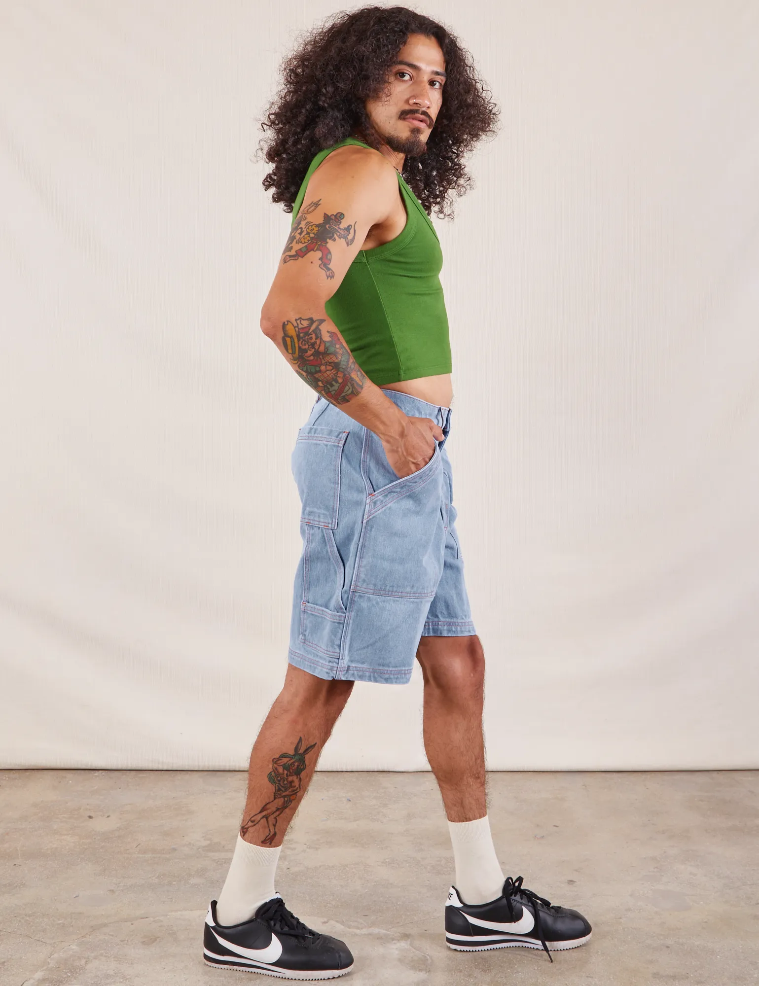 Carpenter Shorts - Light Wash