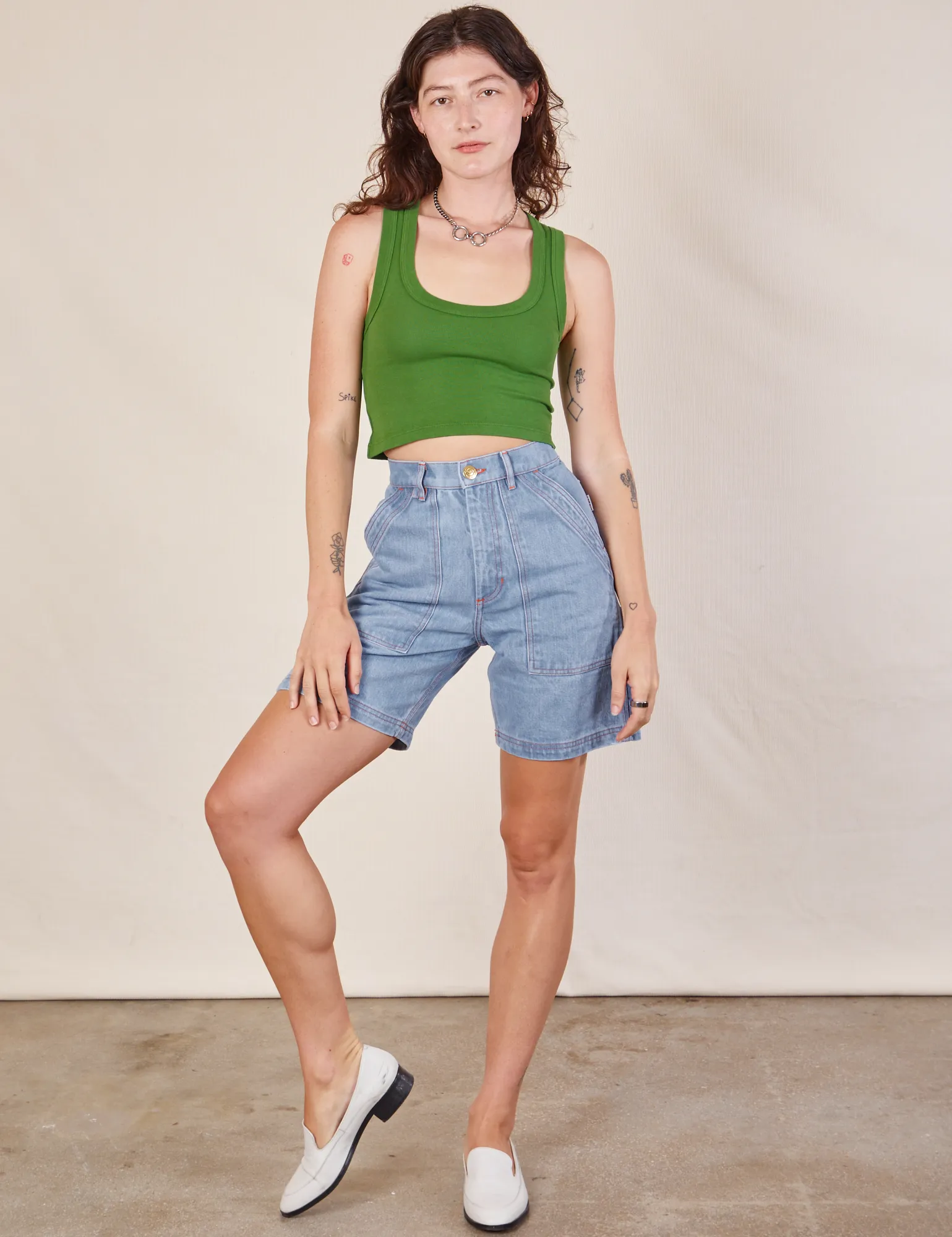 Carpenter Shorts - Light Wash