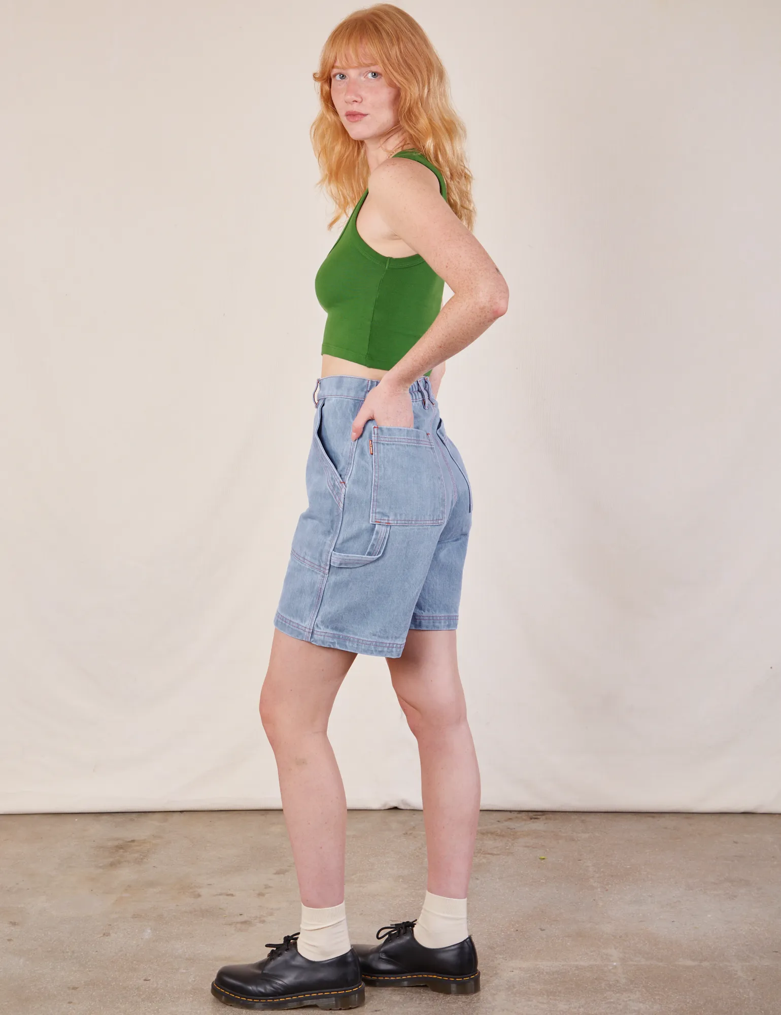 Carpenter Shorts - Light Wash