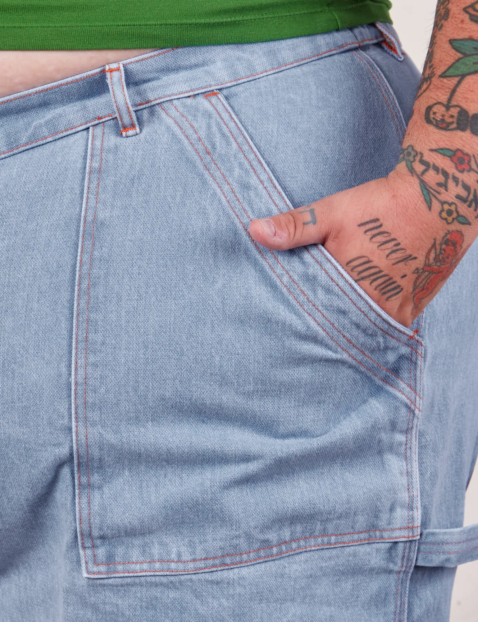 Carpenter Shorts - Light Wash