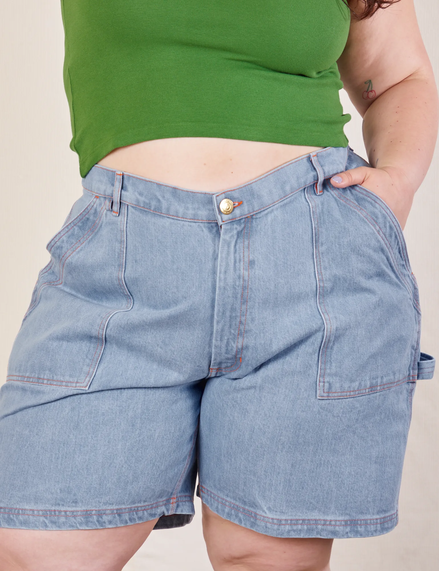 Carpenter Shorts - Light Wash