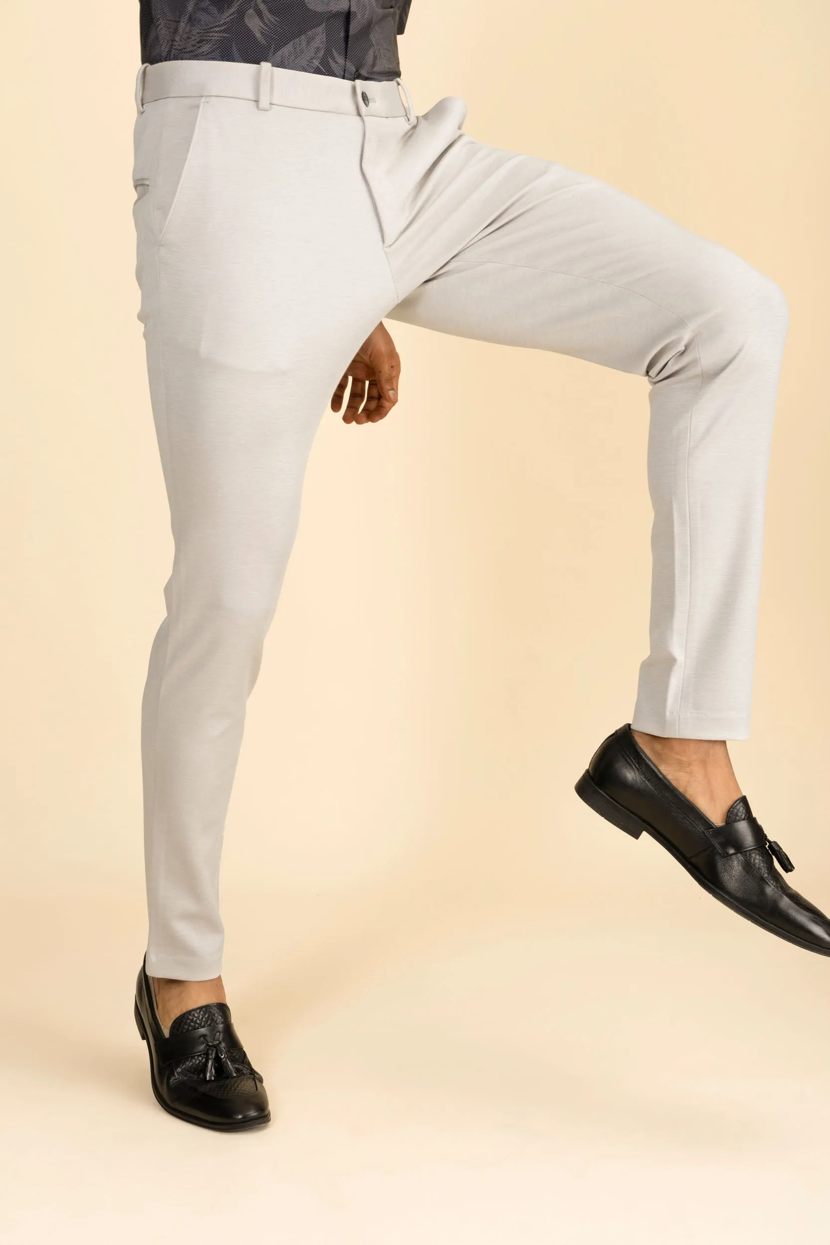 Cream 4 Way Stretch Port Pants