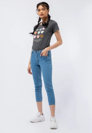 Denim Capri Pants