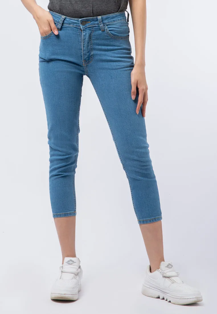 Denim Capri Pants