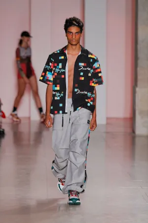 Denim Pixel Trousers