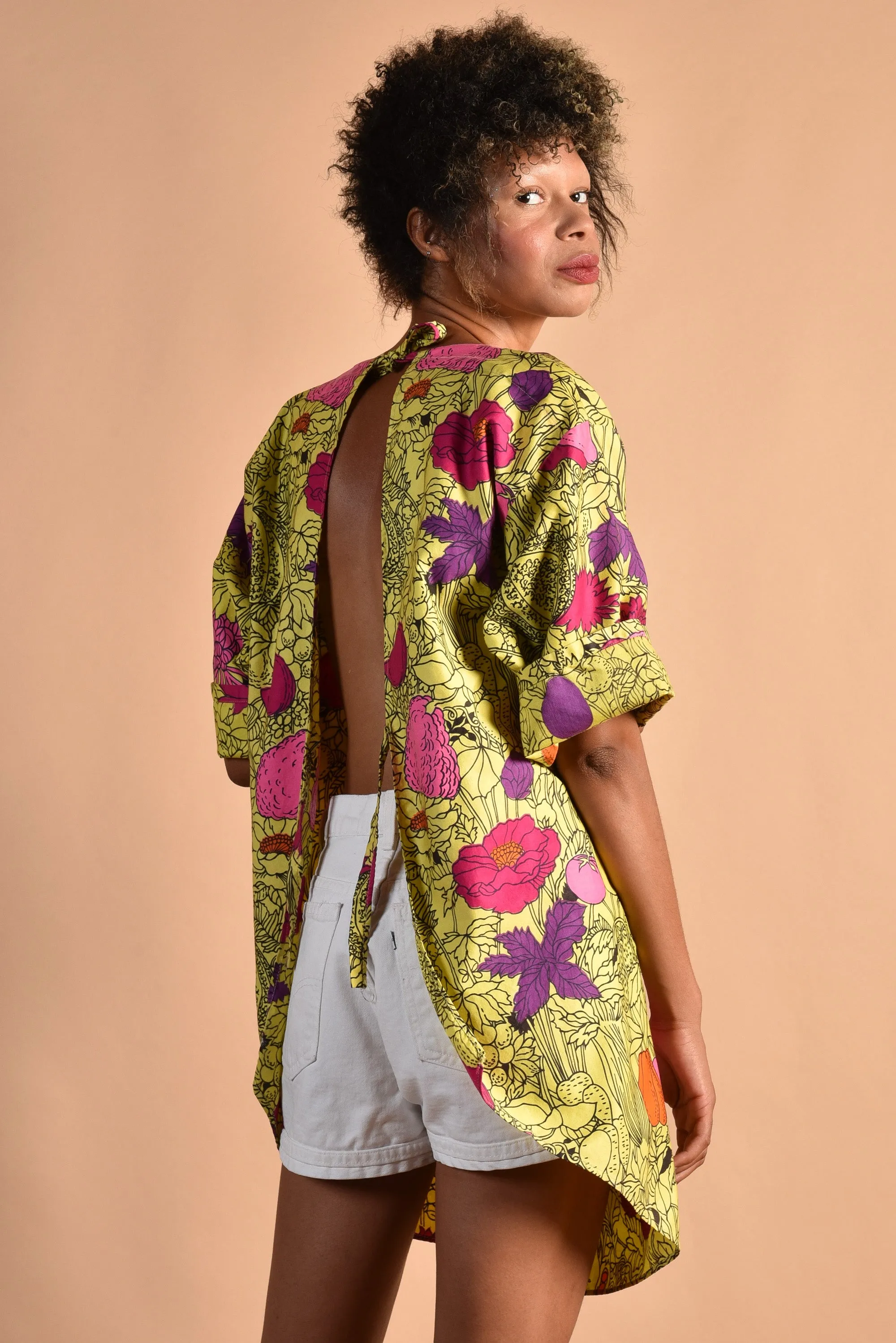 Design House 60s Floral Smock Dress