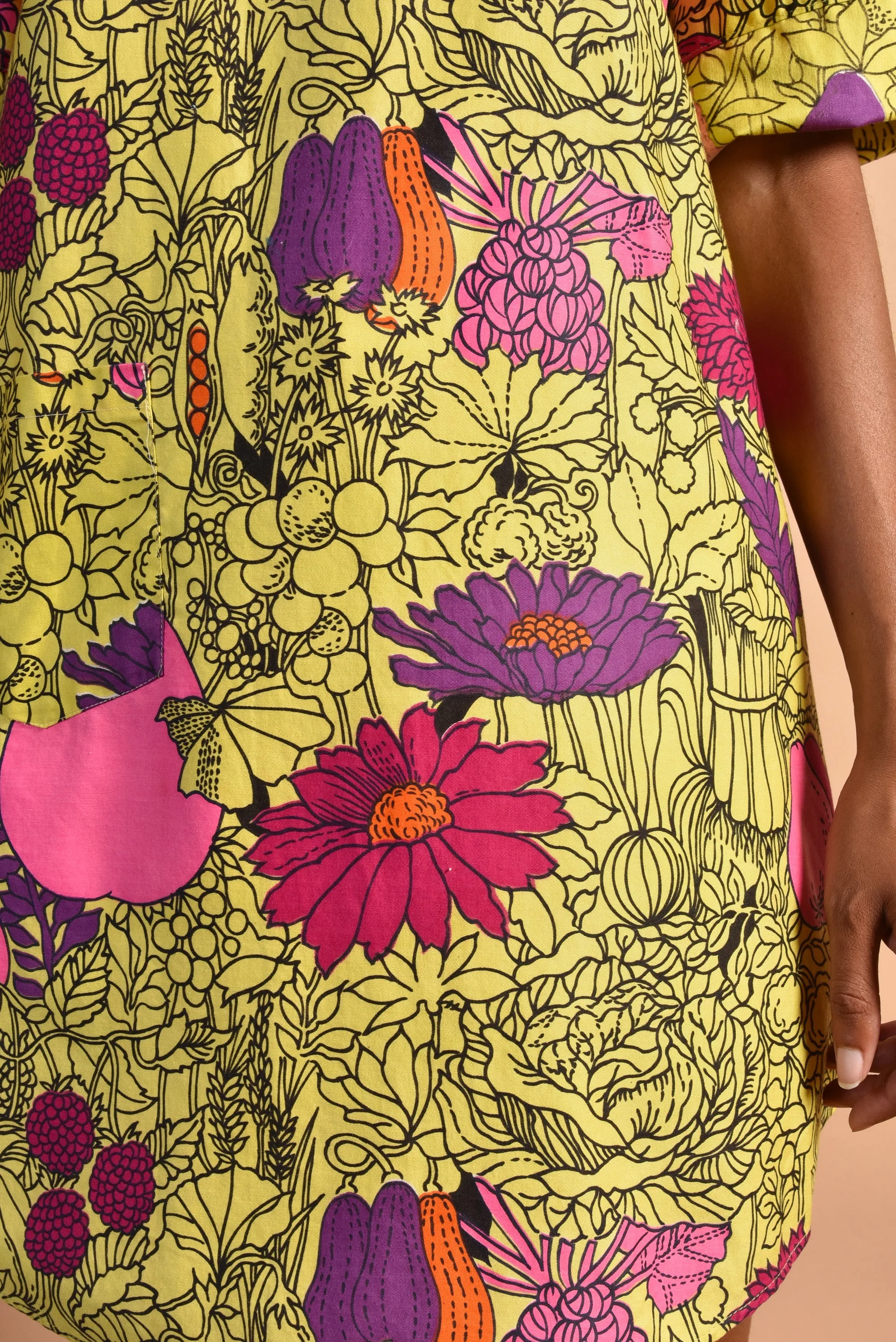 Design House 60s Floral Smock Dress