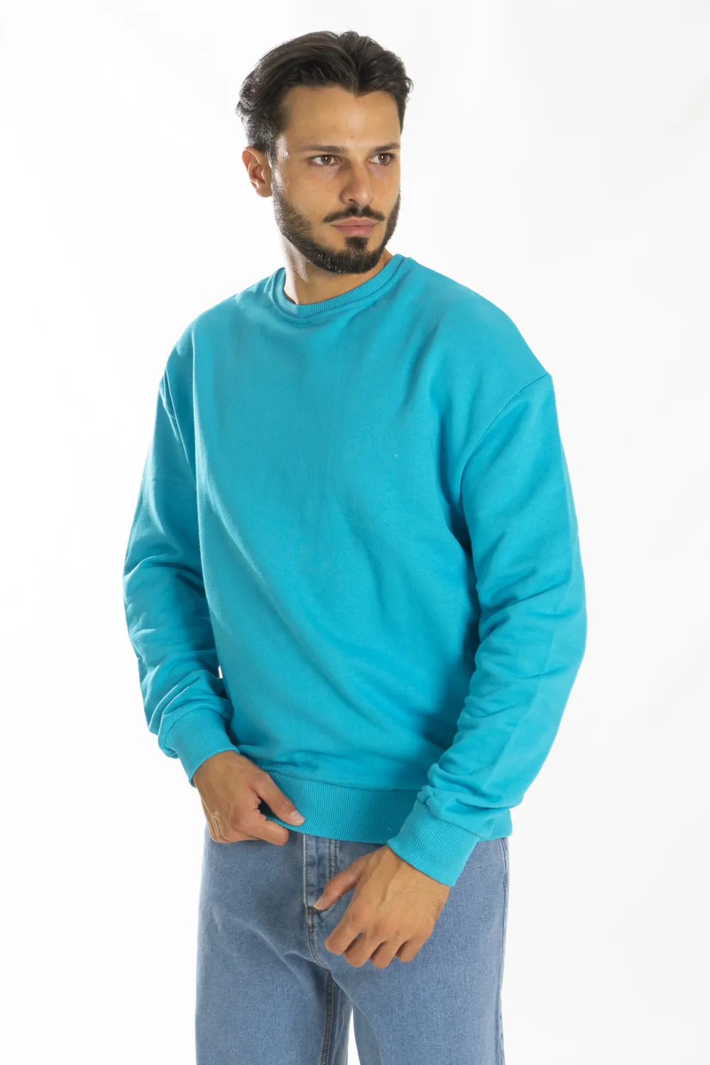 Felpa Uomo Basic Girocollo Art. Fe125