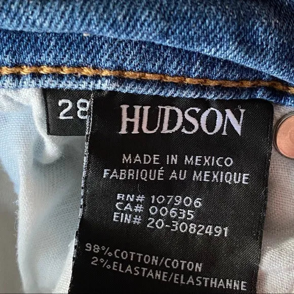Hudson Zoeey High Rise Straight Leg Jeans