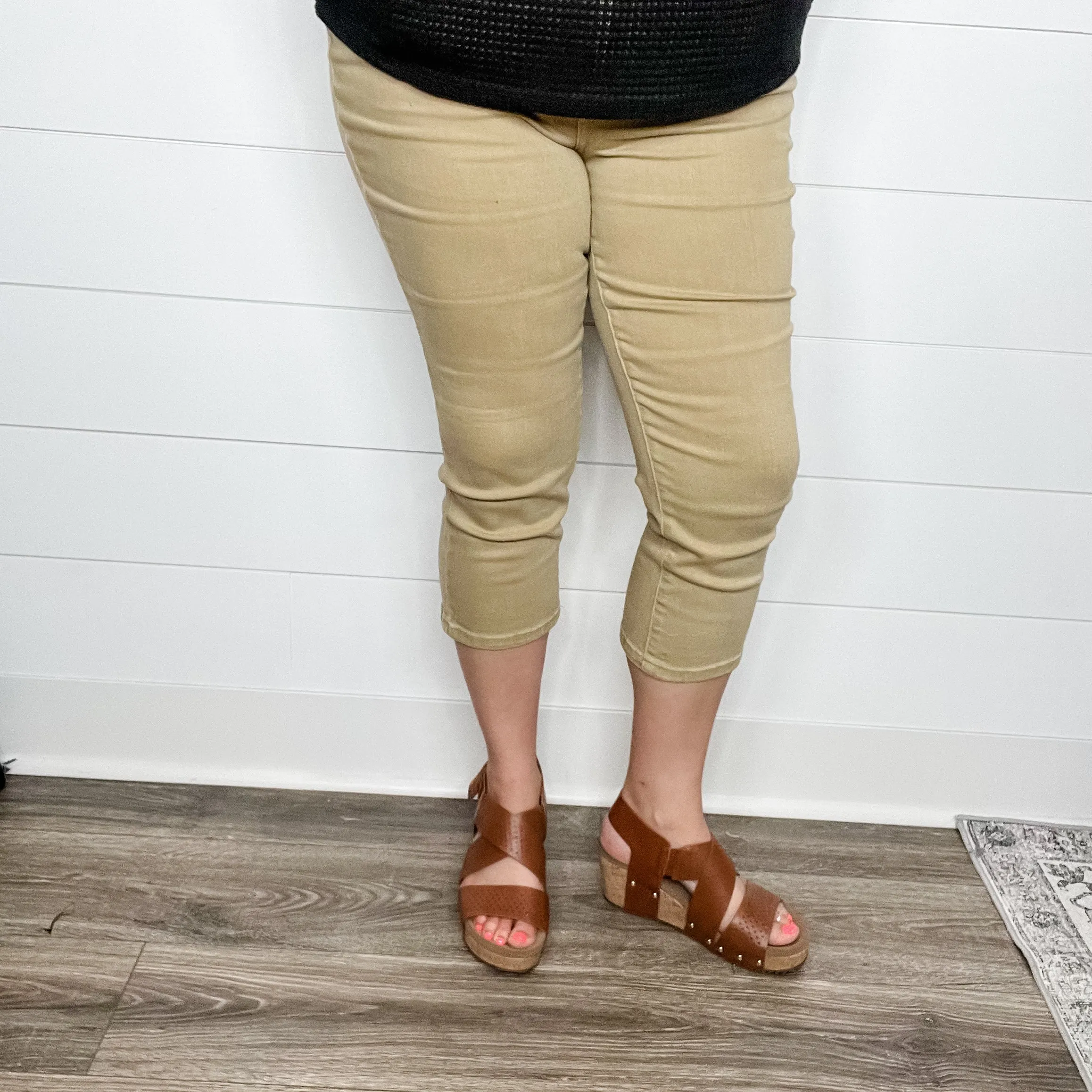Judy Blue "Bullseye" Khaki Capris