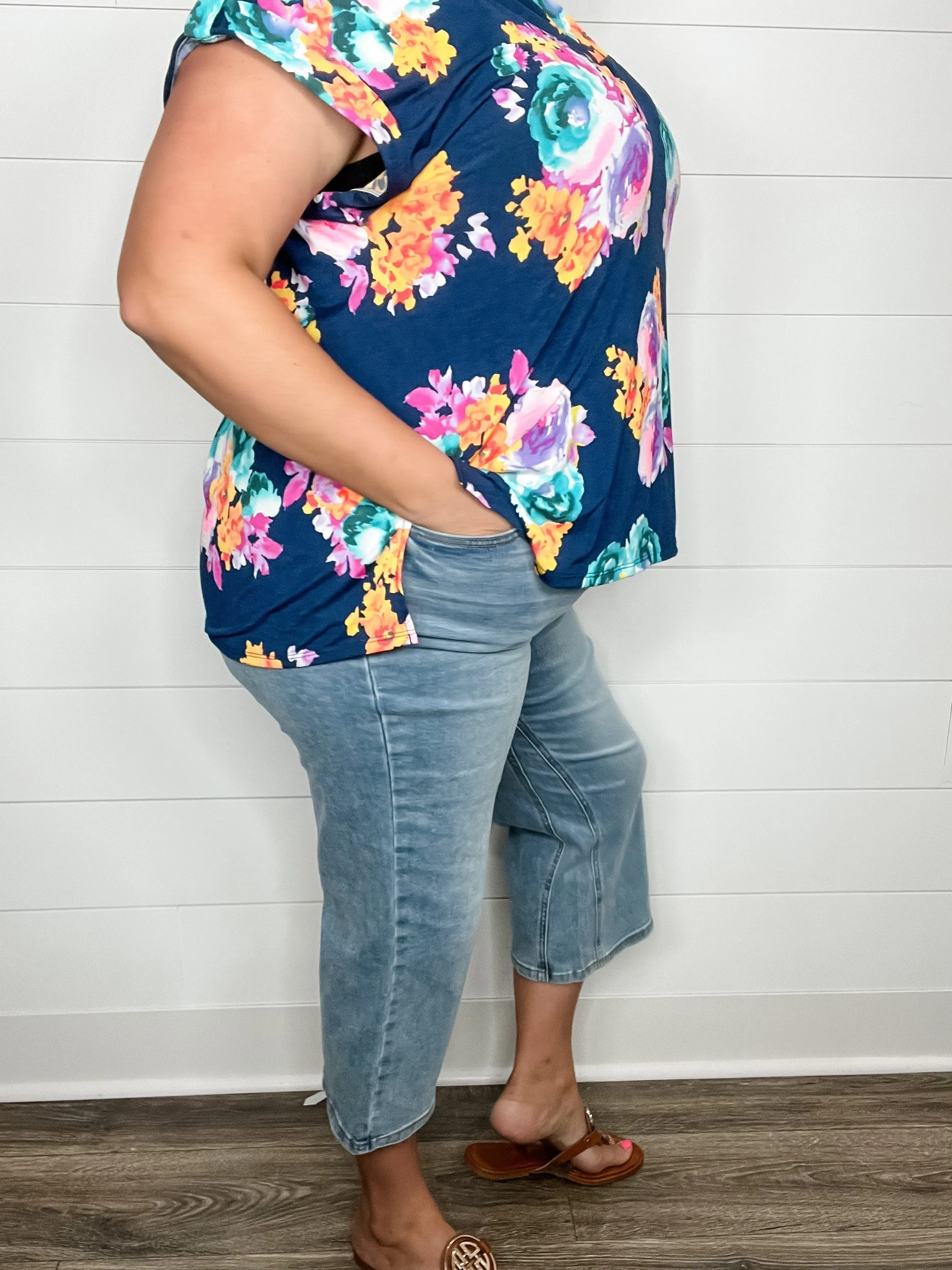 Judy Blue "Cool Runnings" Cooling Denim Wide Leg Crops