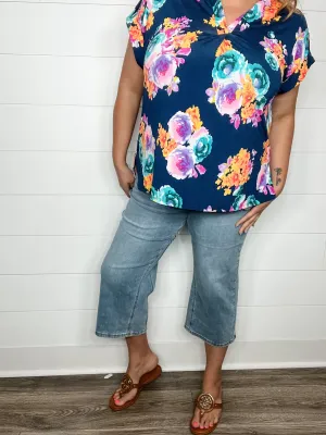 Judy Blue "Cool Runnings" Cooling Denim Wide Leg Crops