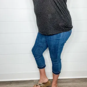 Judy Blue "Met Your Match" Pull On Jeggings Capris