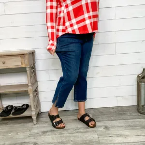 Judy Blue "Simmer Down" Straight Leg Cropped Jeans