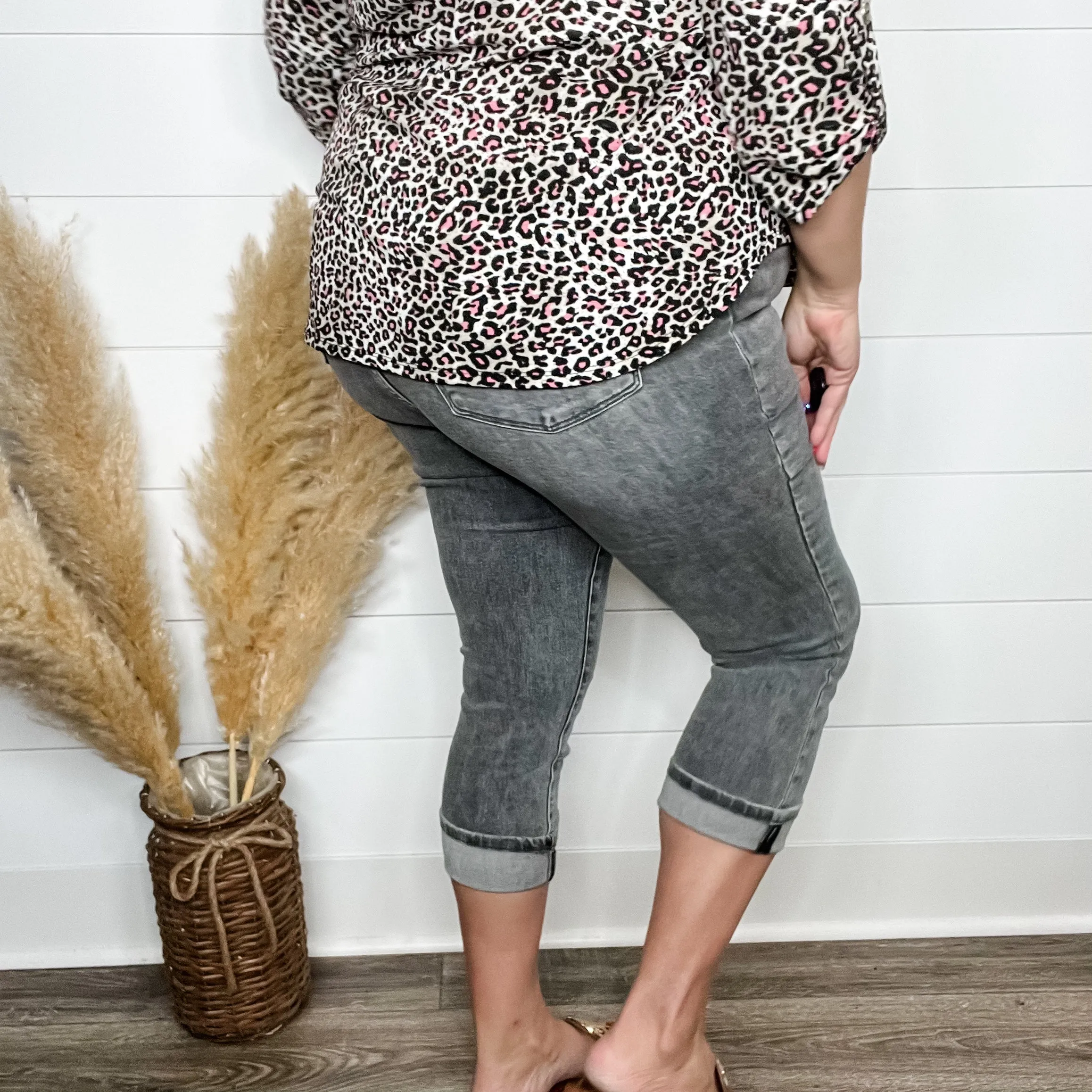 Judy Blue "Today is the Day" Grey Capris
