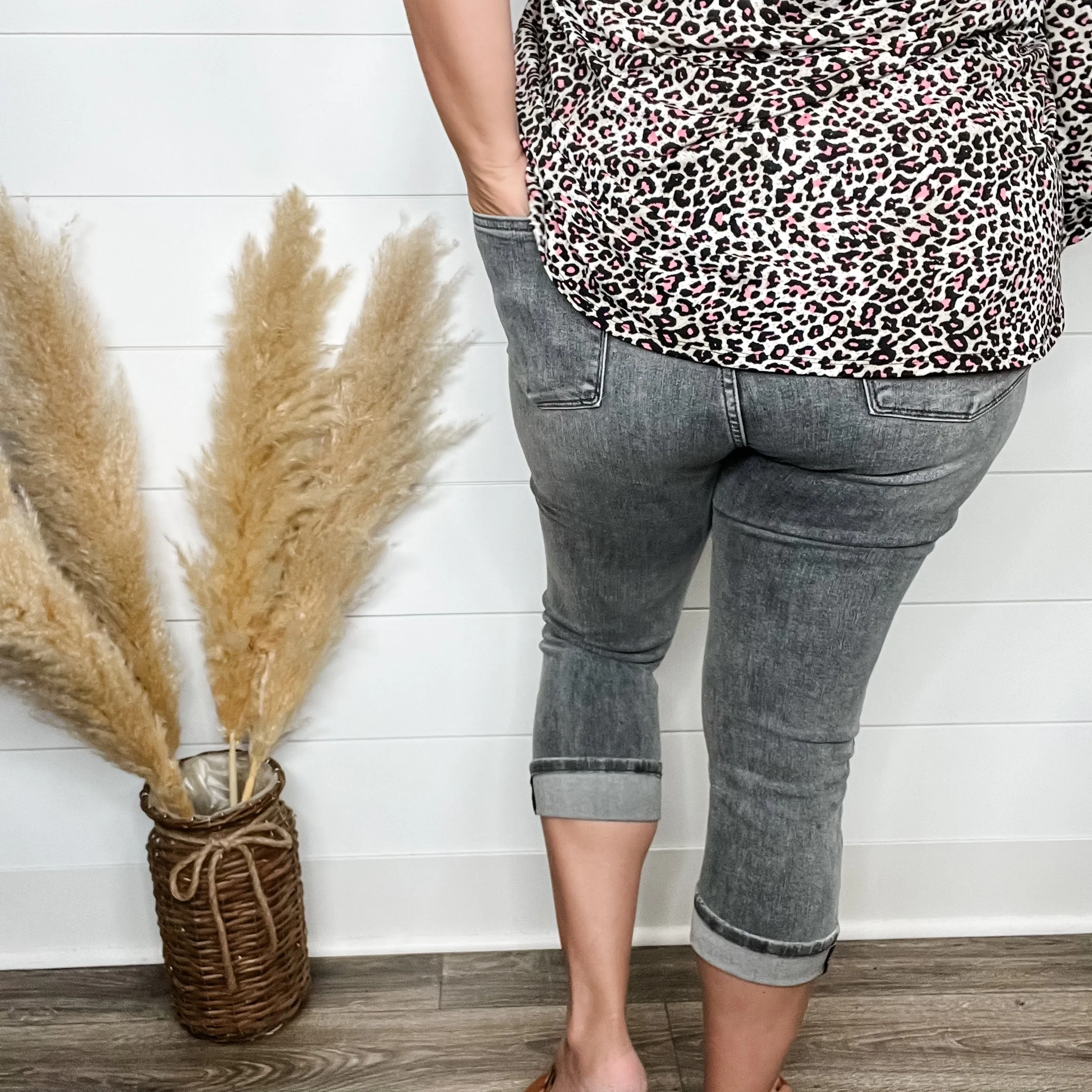 Judy Blue "Today is the Day" Grey Capris
