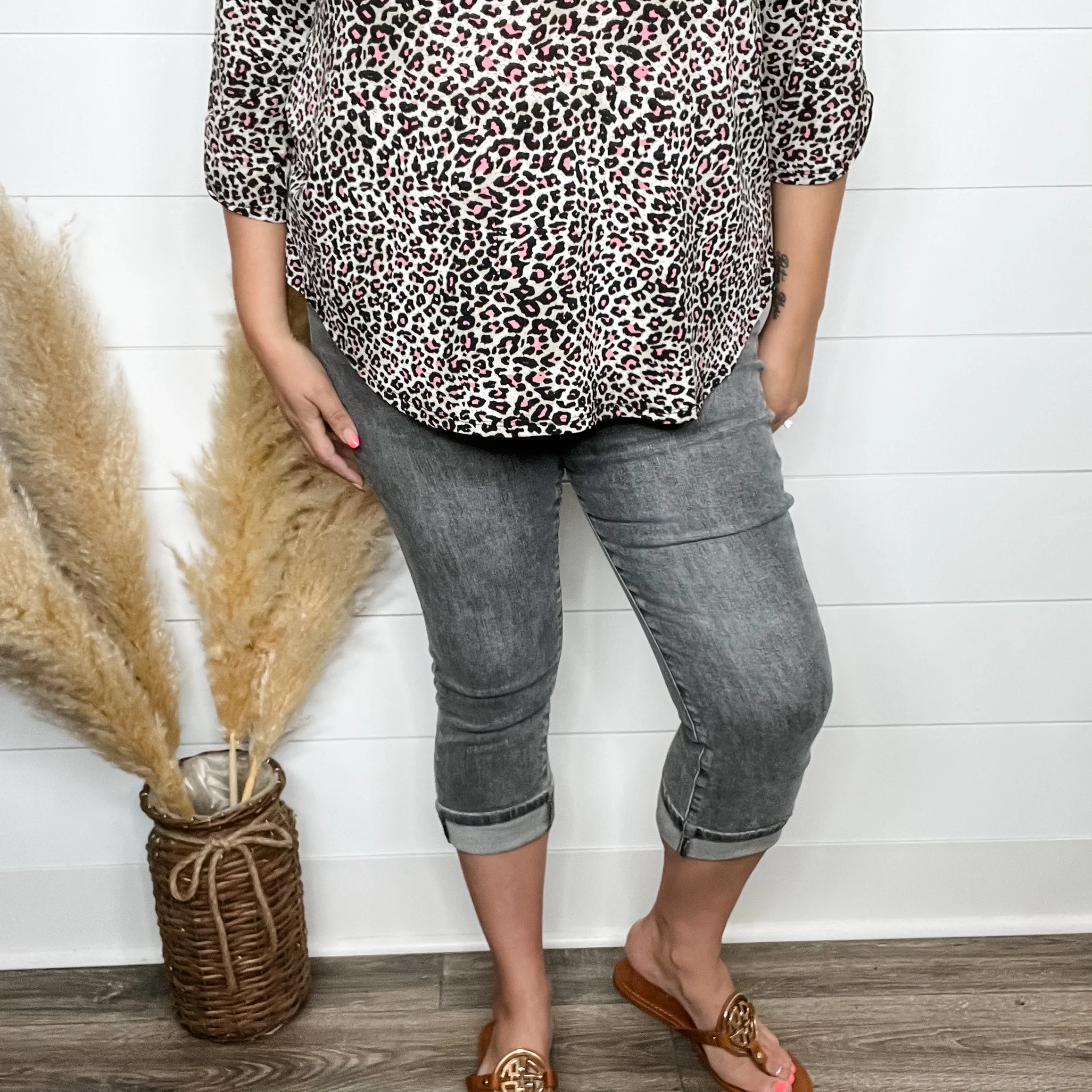 Judy Blue "Today is the Day" Grey Capris