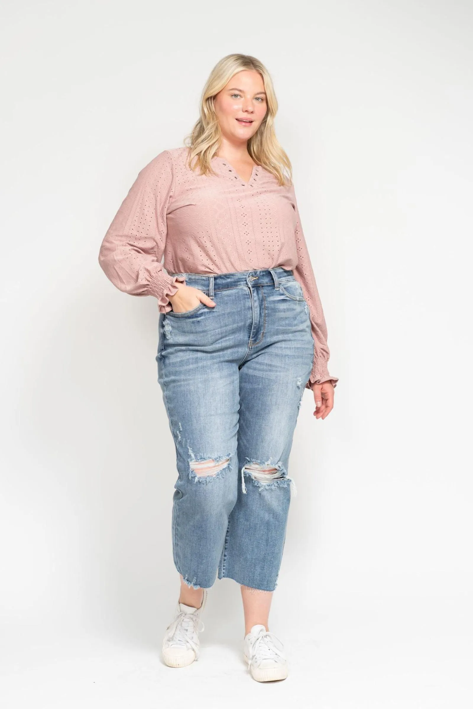 Judy Blue "Wide and Crazy" Wide Leg Crops