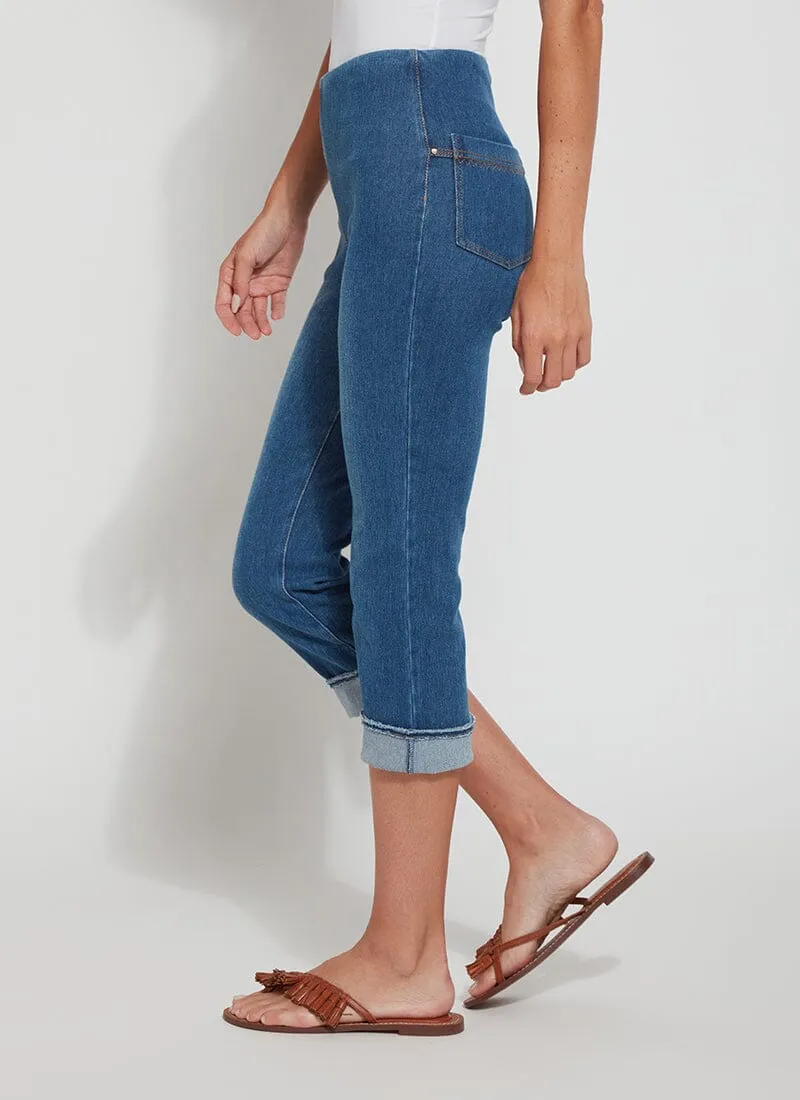 Leona Straight Capri Denim (23.5" Ineam)