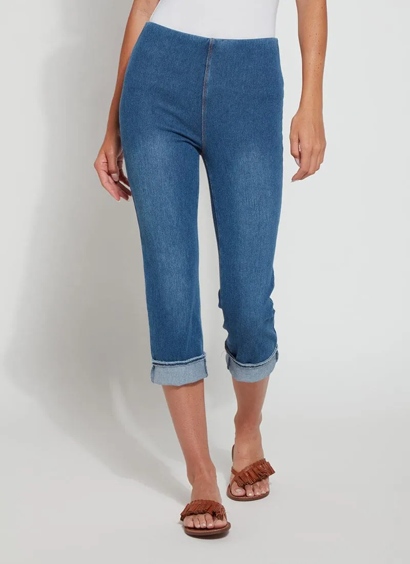 Leona Straight Capri Denim (23.5" Ineam)