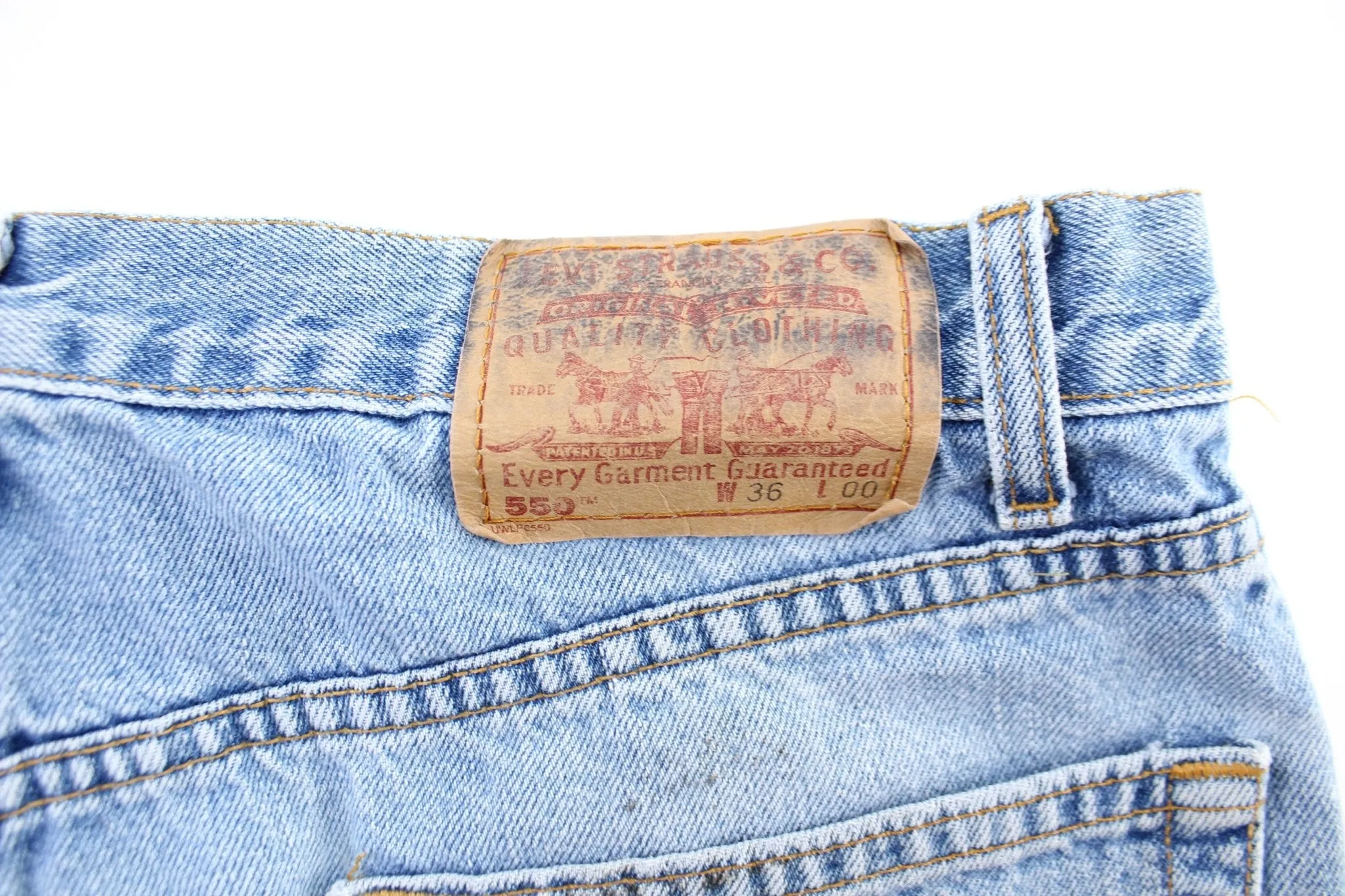 Levi's 550 Light Wash Denim Shorts