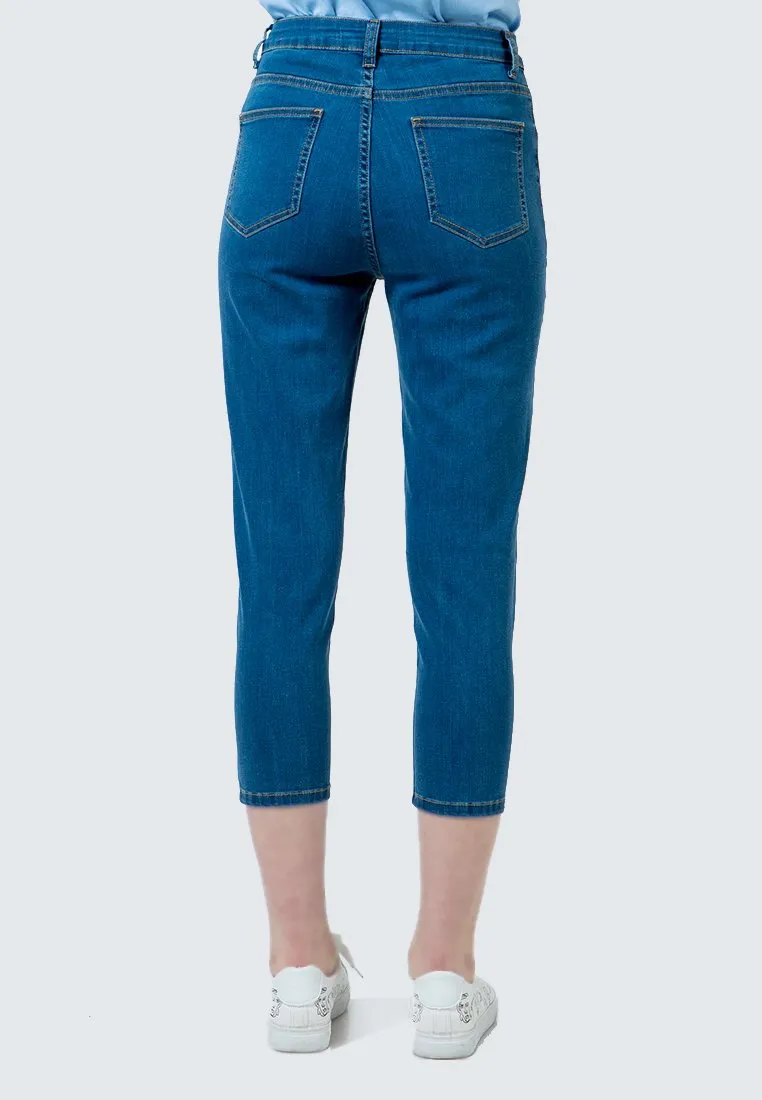 Lt.Blue Capri Pants
