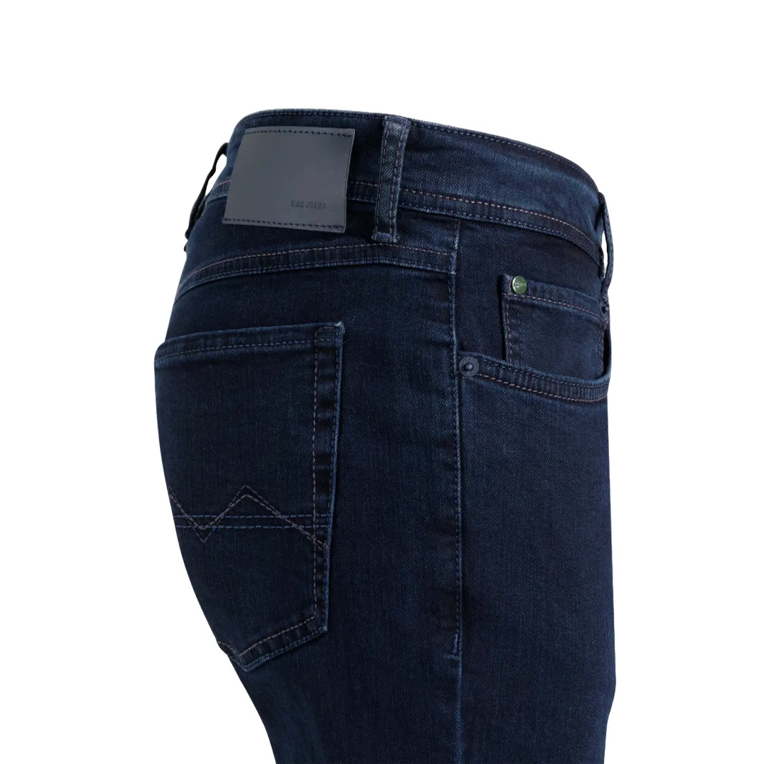 Mac Arne Straight Leg Denim Jeans - Dark Blue