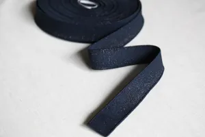 Metallic Fancy Elastic (25mm/ 1") - Navy