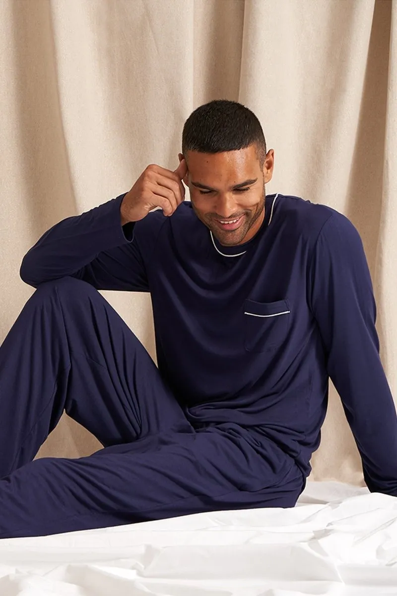 Mister You Bamboo Pyjama Set in Midnight