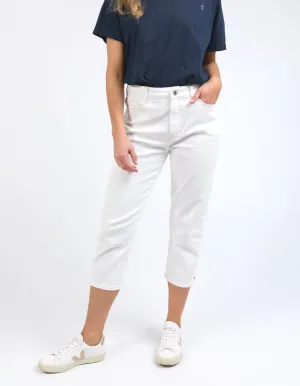 Mollie Capri Pant White