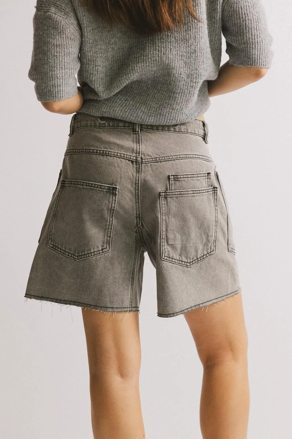 Mxiqqpltky Drawstring Jean Shorts Womens Casual High Waisted Straight Leg Baggy Denim Shorts Summer Loose Fit Short Jeans Y2K