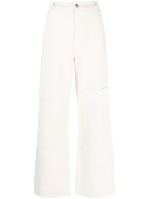 PAROSH low-rise wide-leg jeans