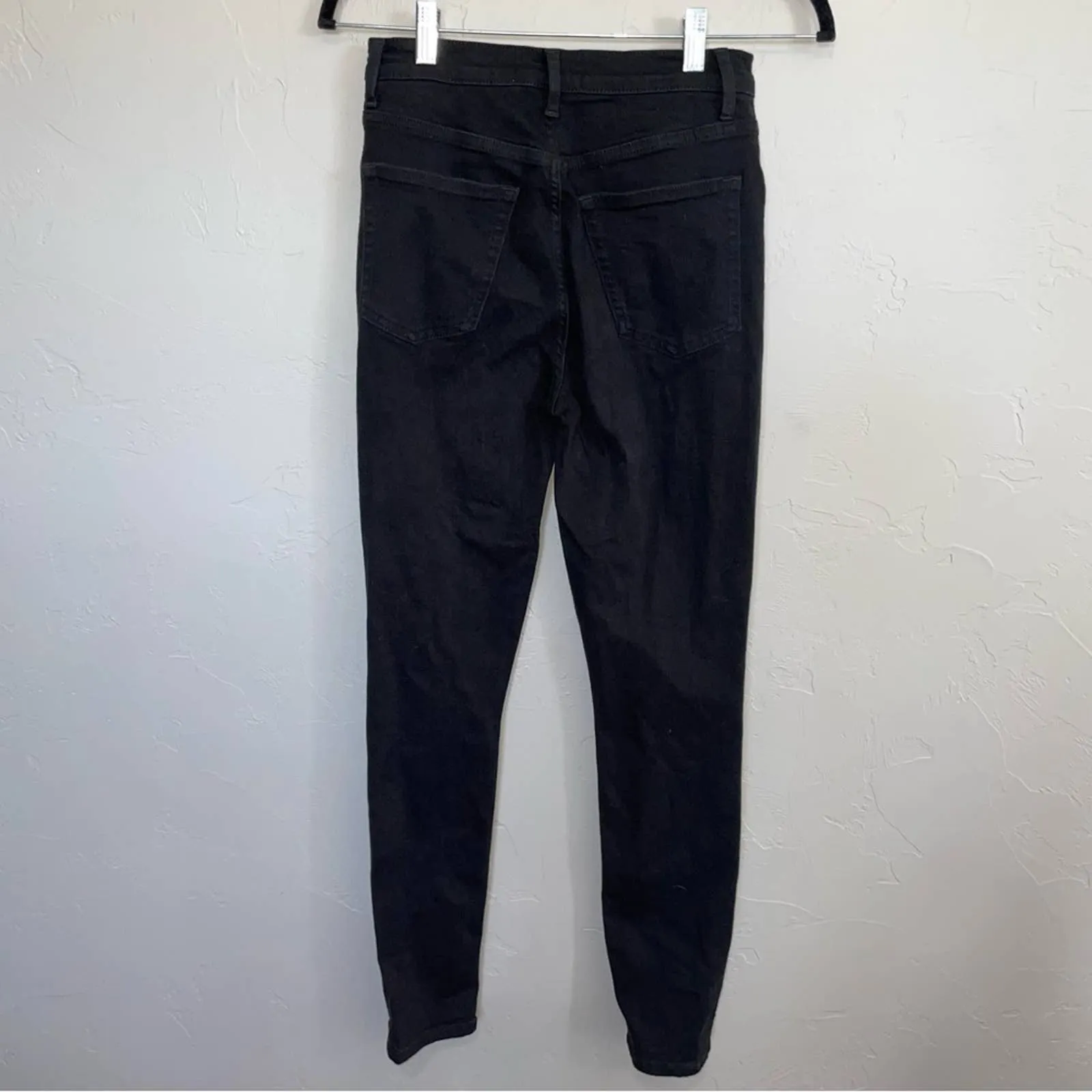 Reformation High & Skinny Black Denim High Rise Skinny Jeans (28)