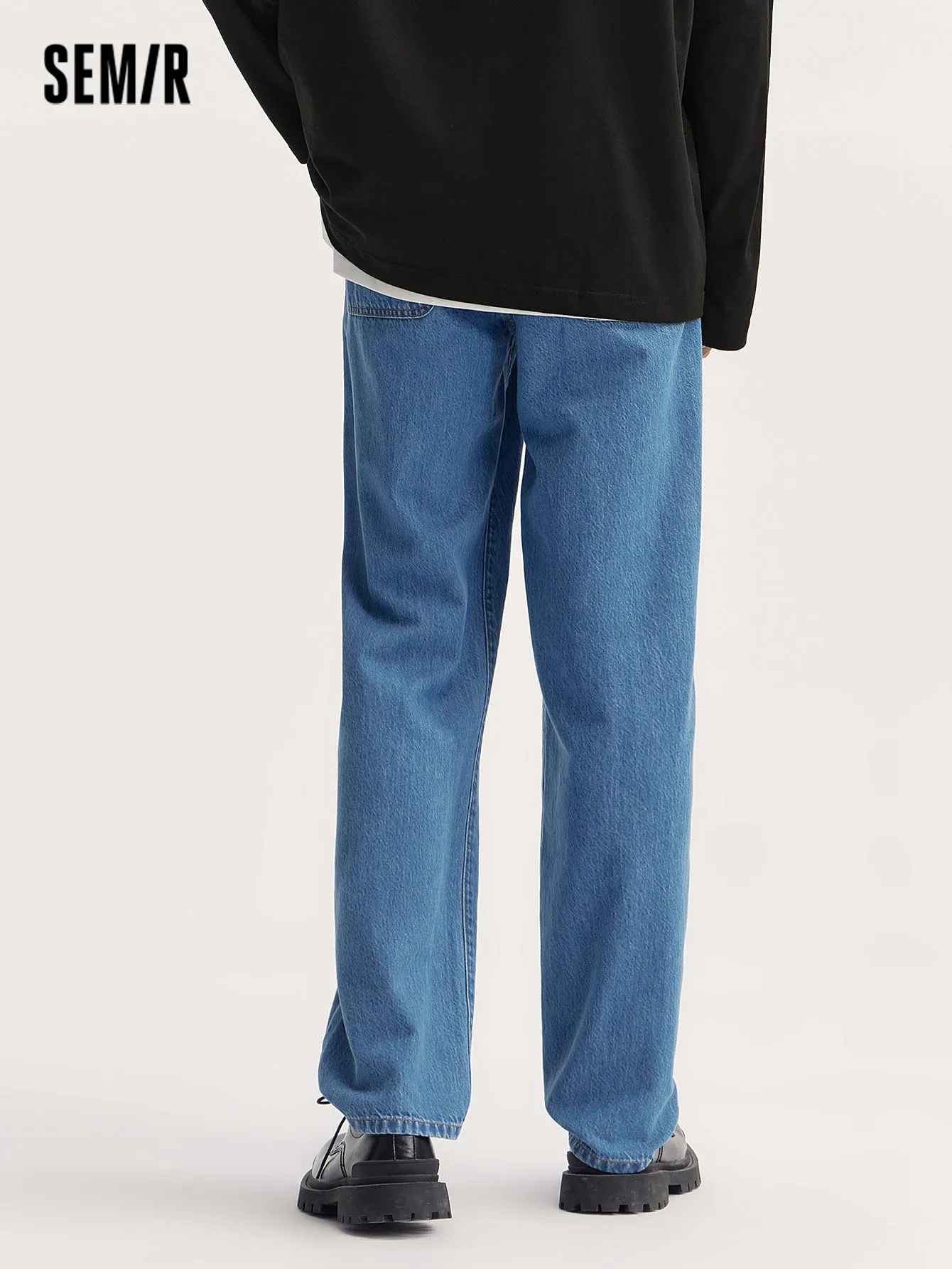 Semir Men Loose Fit Tapered TrousersDenim Trousers