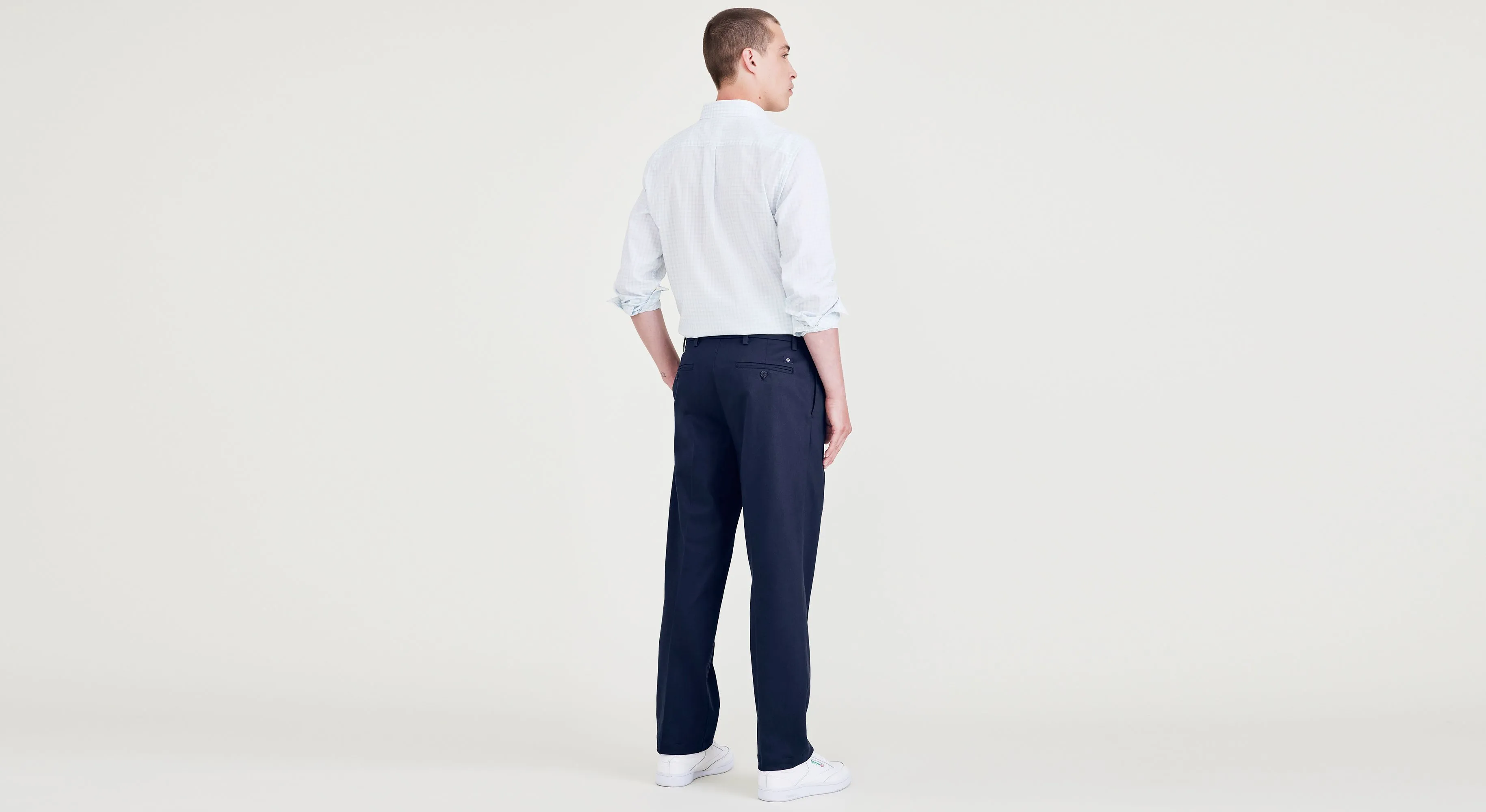 Signature Iron Free Khakis, Pleated, Classic Fit with Stain Defender®
