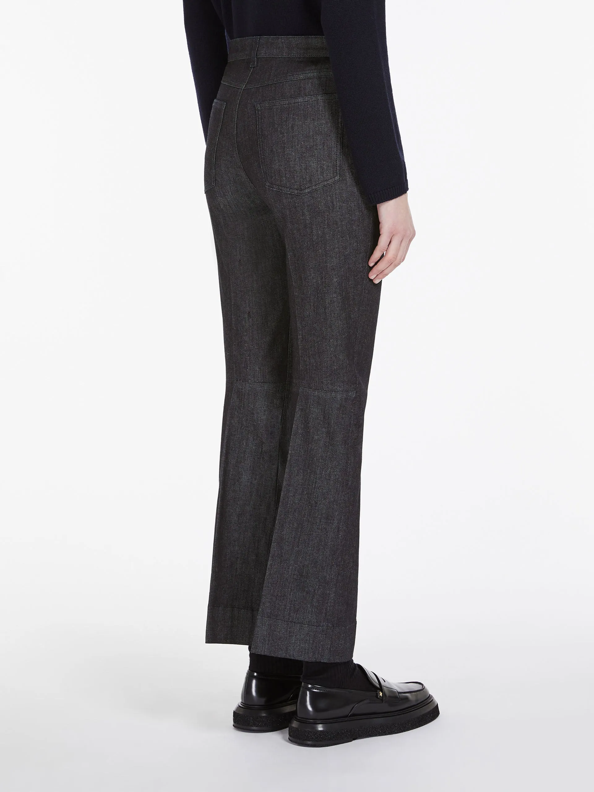 Slim denim trousers