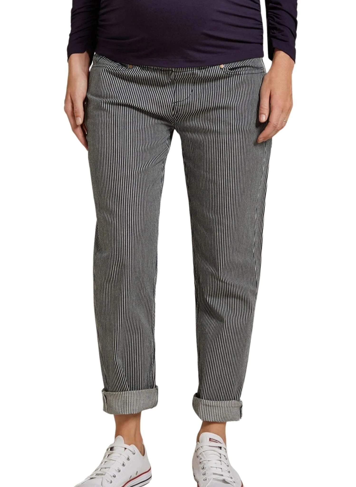 Stripe Maternity Stretch Trousers