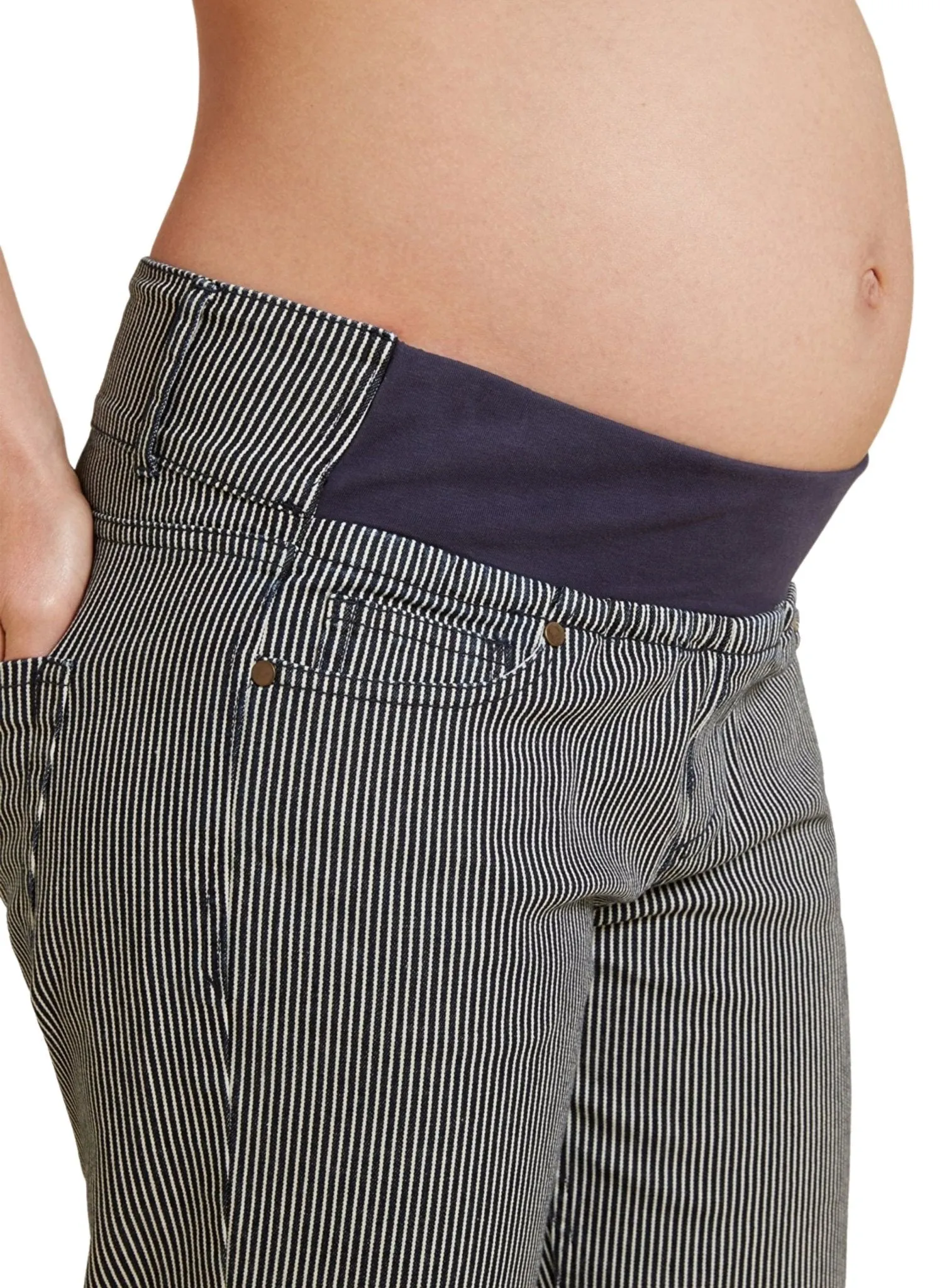 Stripe Maternity Stretch Trousers