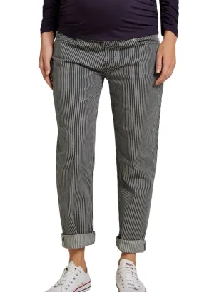 Stripe Maternity Stretch Trousers