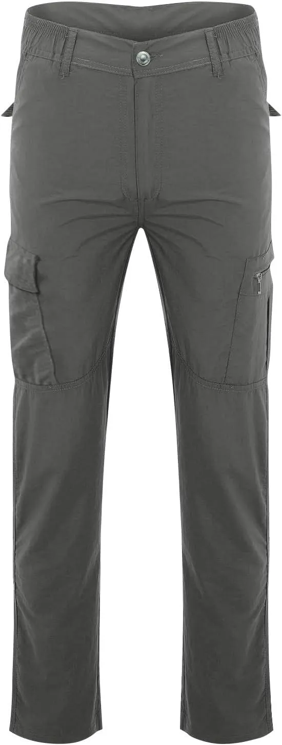 Tactical Hiking Cargo Pants for Men Ripstop Waterproof Stretch Pants Quick Dry Baggy Utility Outdoor Apparel